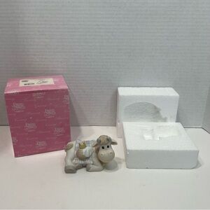 PRECIOUS MOMENTS 118264 Crown Him King Of Kings  nativity addition 2004 cow